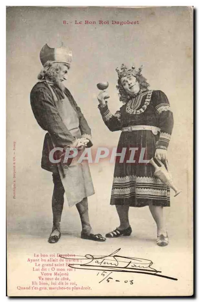 Der gute König Dagobert — Theater-Szene — Poupée & Cie, n°8 - Vorderseite