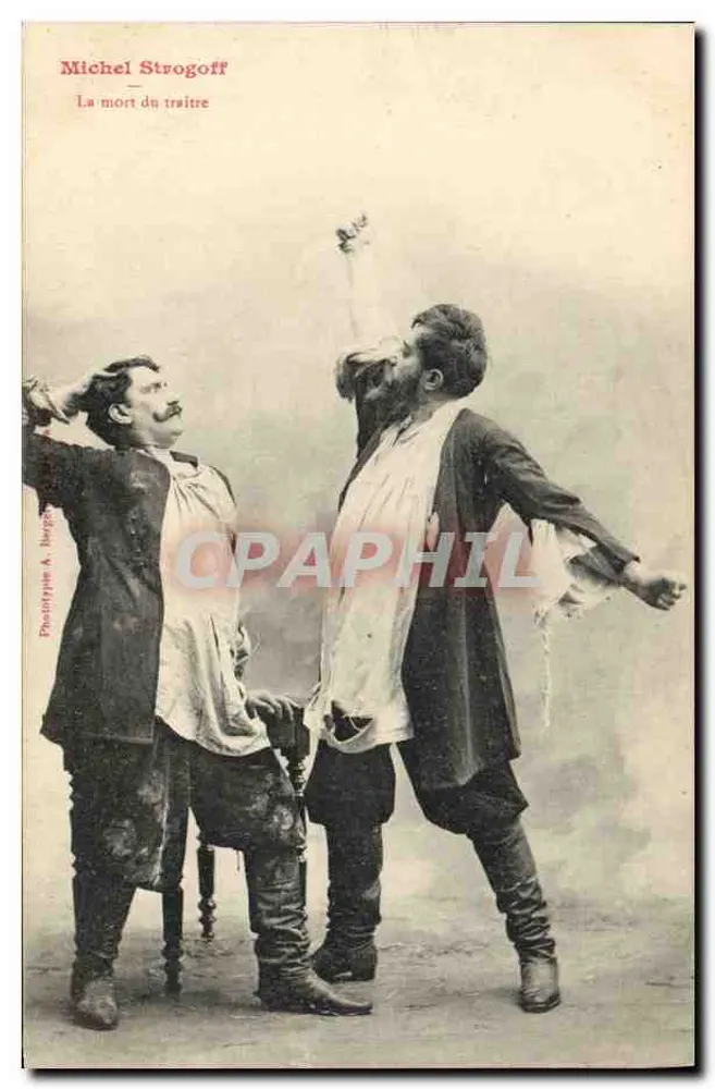 Michel Strogoff — A morte do traidor — Fototipia A. Jurgens - Frente