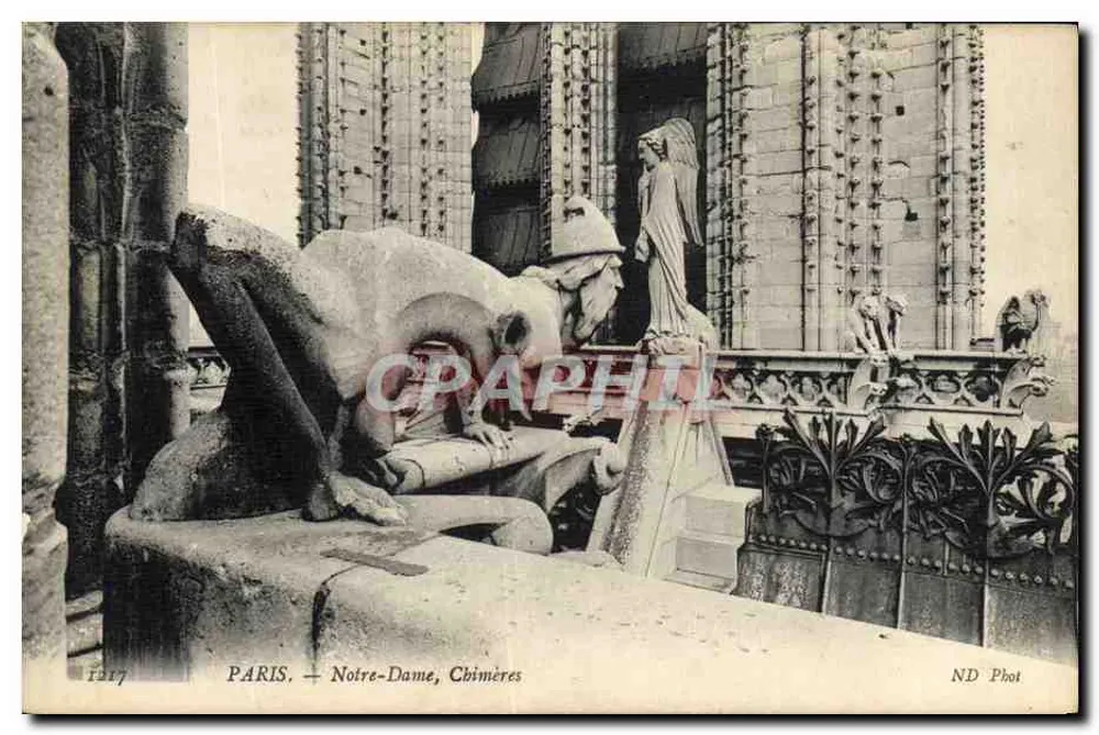 PARIS — Notre-Dame, Chimères — ND Phot - Frente