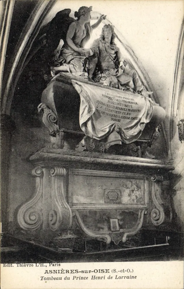 Grabmal des Prinzen Henri von Lothringen — Asnières-sur-Oise — Edit. Thiévre L.H., Paris - Vorderseite