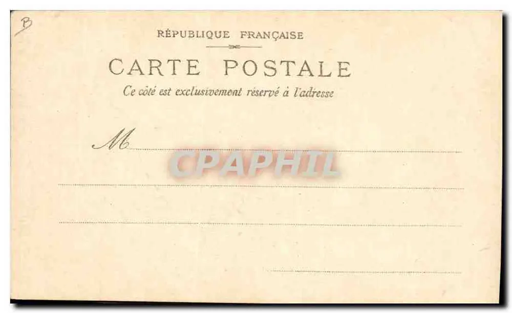 Trauerfeier von Félix Faure — Krönungen der Senatoren und Abgeordneten — Édition E. La Dérée, Paris - Rückseite