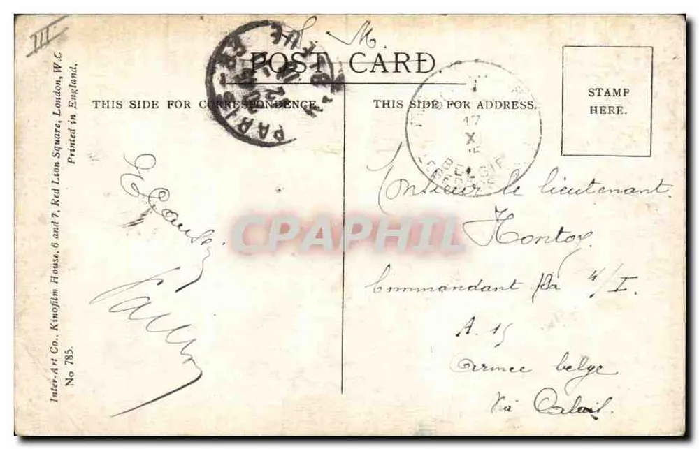 Verletztes Tier — Verlag Inter-Art Co. — Nr. 785 - Rückseite