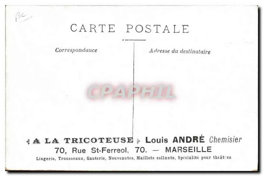 Ein Sanitätswagen — 36 IN DER LANDLEUTEN — Edition von La Tricoteuse, Marseille - Rückseite