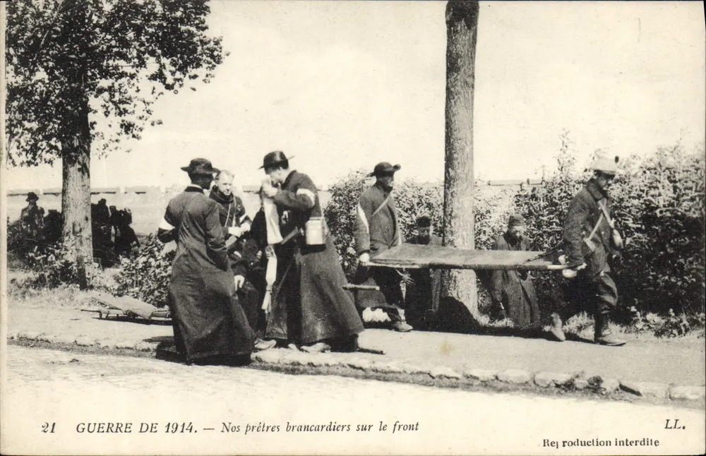 Krieg 1914 — Unsere Träger auf dem Front — Éd. LL. - Vorderseite