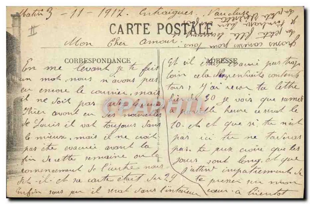 Avignon — Kasernen Chabran (58. Infanterie) — Lang fils, photo-Verlag Orange - Rückseite