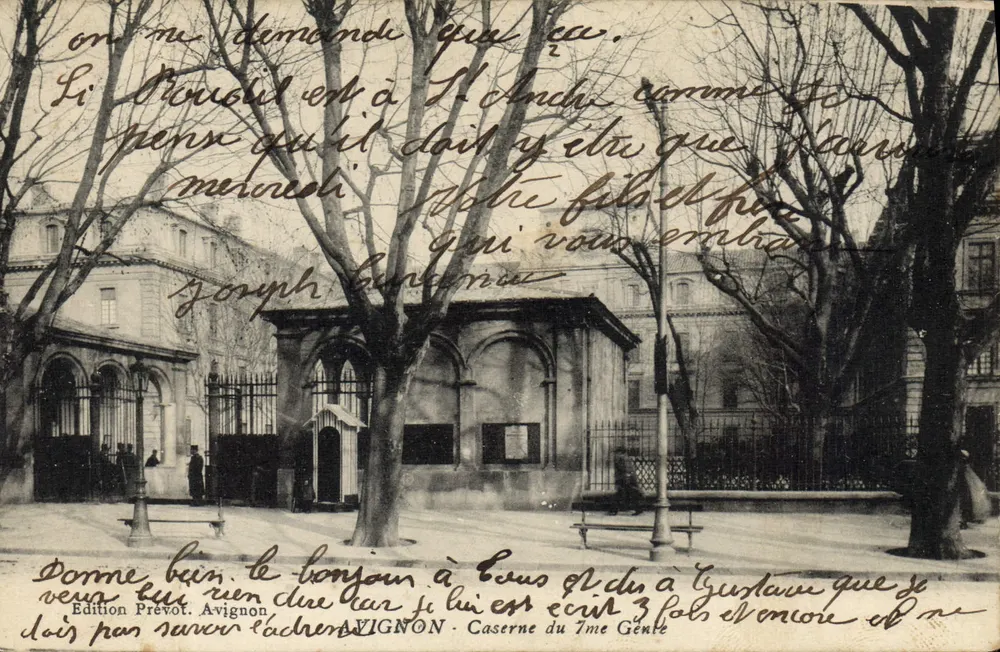 VIGNON - Quartel do 1º Génio — Edição Prevot, Avignon - Frente