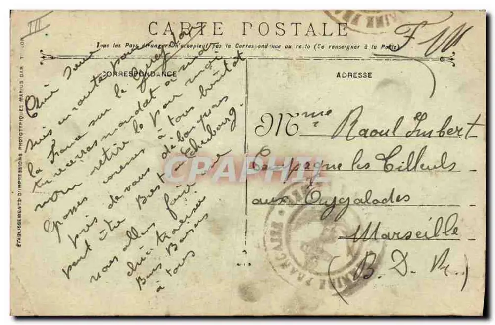Cruiser-encouraçado GUEYDON — Marinha Militar Francesa — Guerra 1914-18 - Verso