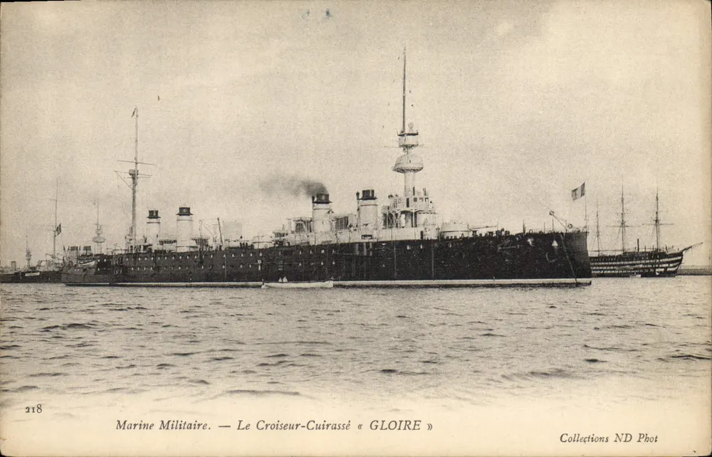 Militärische Marine — Der Kreuzer-Linienschiff « GLOIRE » — Sammlung ND Phot n°218 - Vorderseite