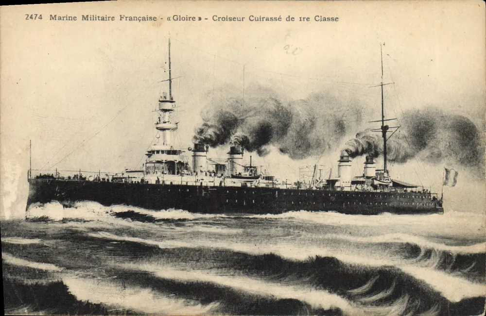 Französische Marine - « Gloire » - Eisenklasse-Kreuzer — Ateliers de Phototypie Guerande - Vorderseite