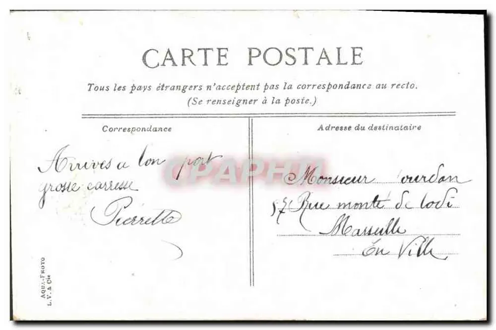 Le Gaulois — Panzerkreuzer der ersten Klasse — Verlag L.V. & Cie - Rückseite
