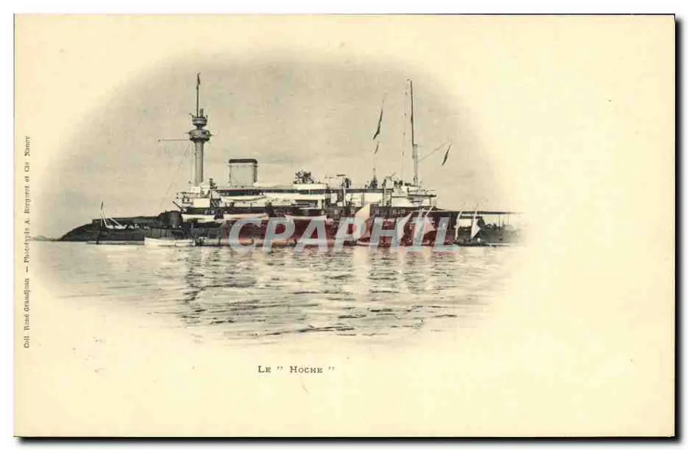O "Hoche" — navio militar — Coleção R. Grandjean - Fototipia A. Bergeron et Cie, Nancy - Frente