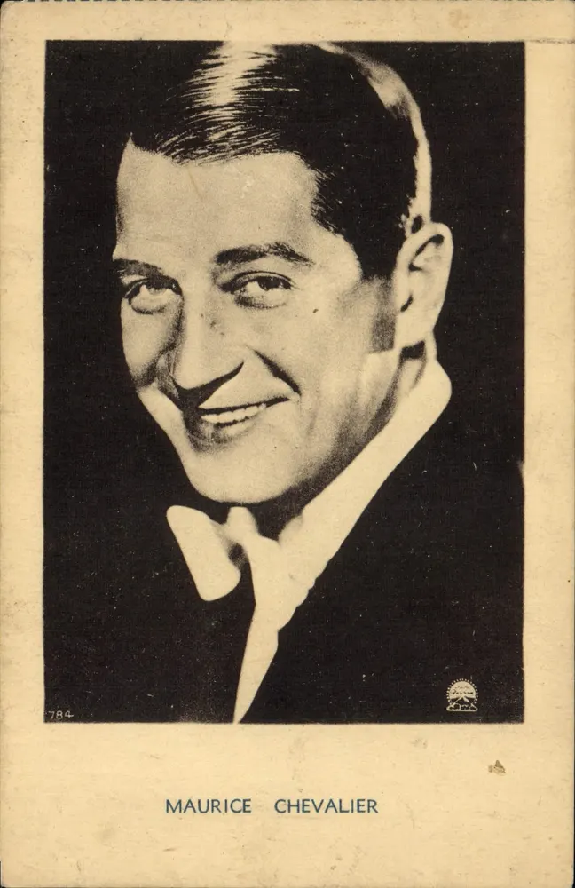 Maurice Chevalier — retrato em preto e branco — editor desconhecido, n° 784 - Frente