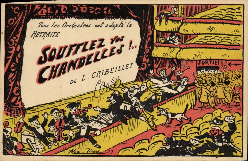 LÖSCHT EUERE Kerzen AUS! — Öffentlichkeit und Orchester im Chaos — Édition Musicale Cribleillet, n° nicht sichtbar - Vorderseite