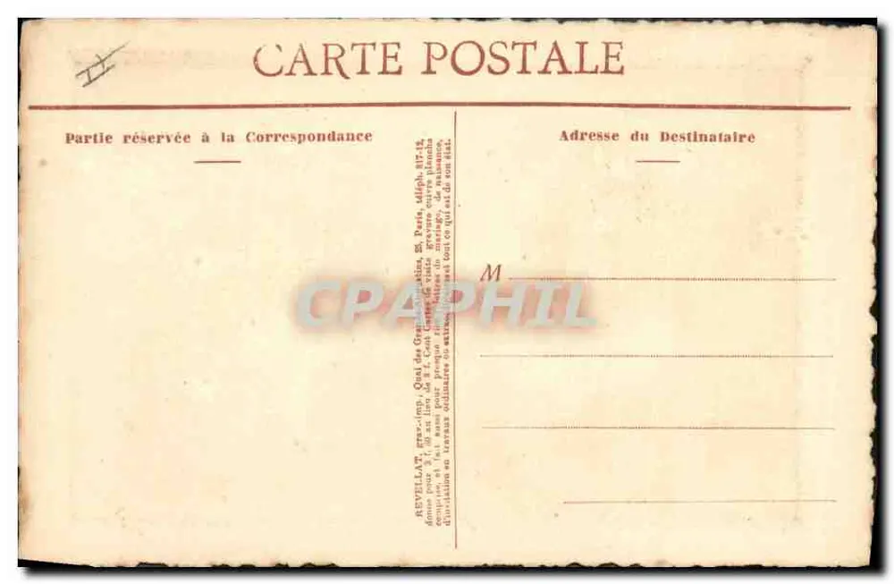 Die Philanthropie à la Mode — Vereinigung der Drucker und Kupferstecher, 25 quai d'Augustins, Paris — J. Piel, sc. - Rückseite