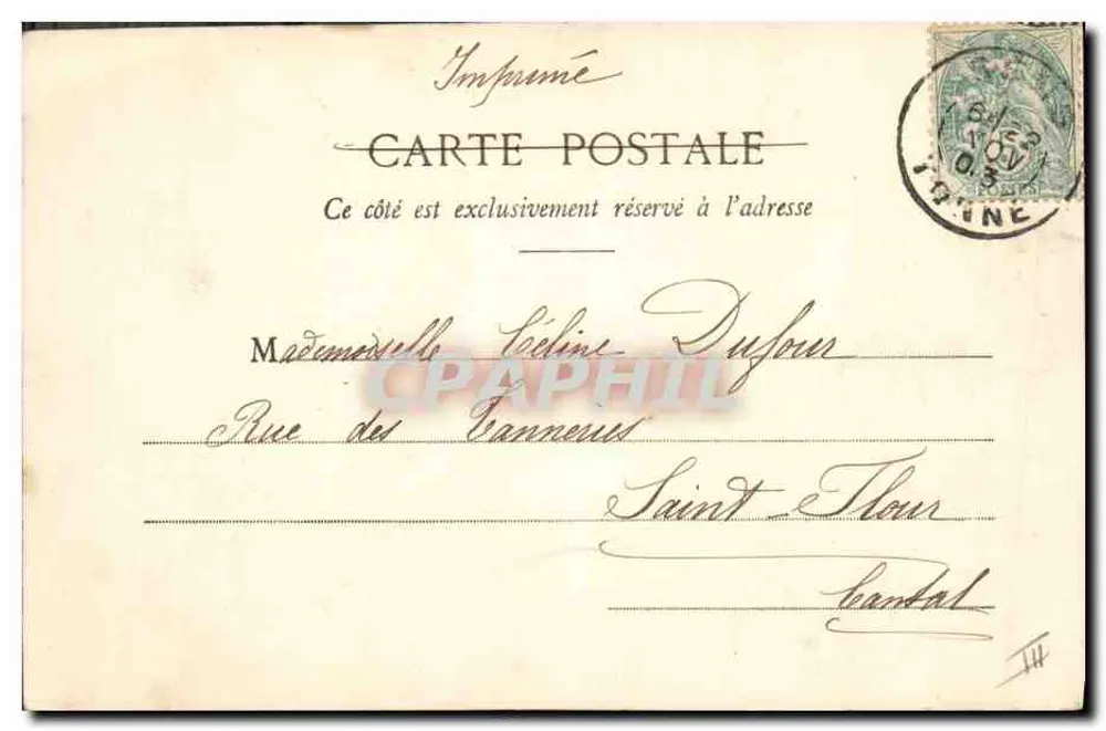 Mulher sorridente escondendo os olhos — A. Gaboriaud — Phototype A. Berret & Cie, Nancy - Verso