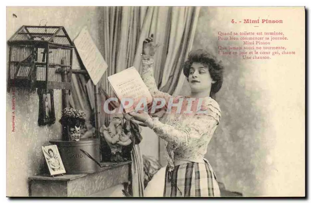 Mimi Pinson — Sängerin — Phototype à Bratton - Vorderseite