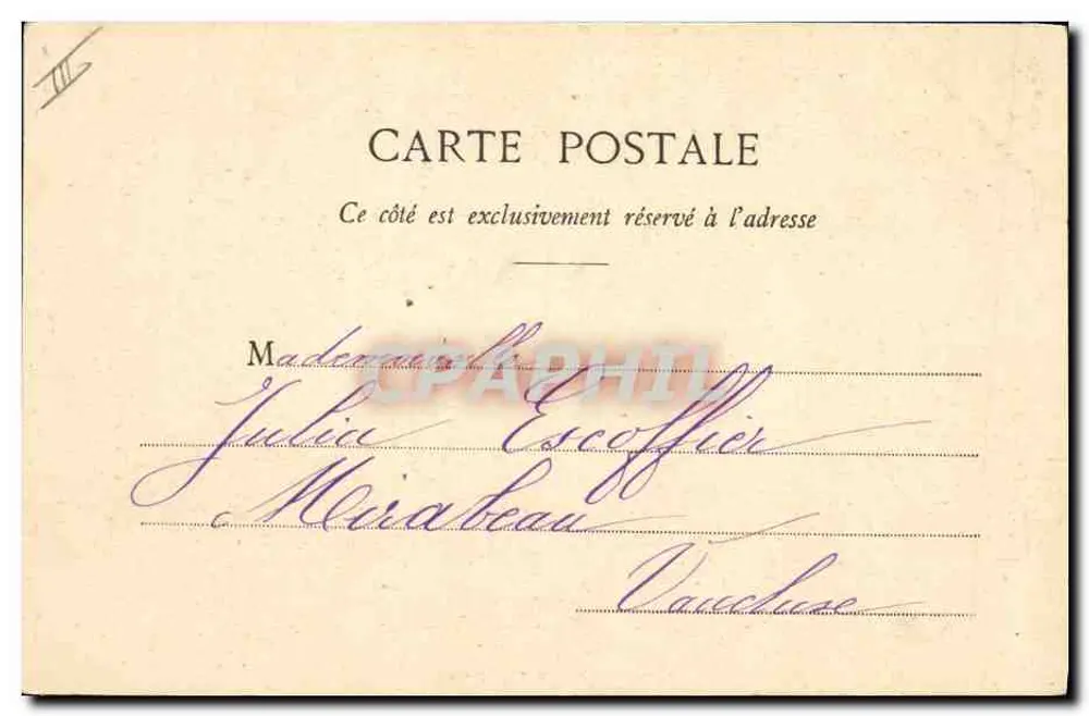 Mädchen schreibt — L'Espérance — Phototypie A. Imigret et Cie, Nancy - Rückseite