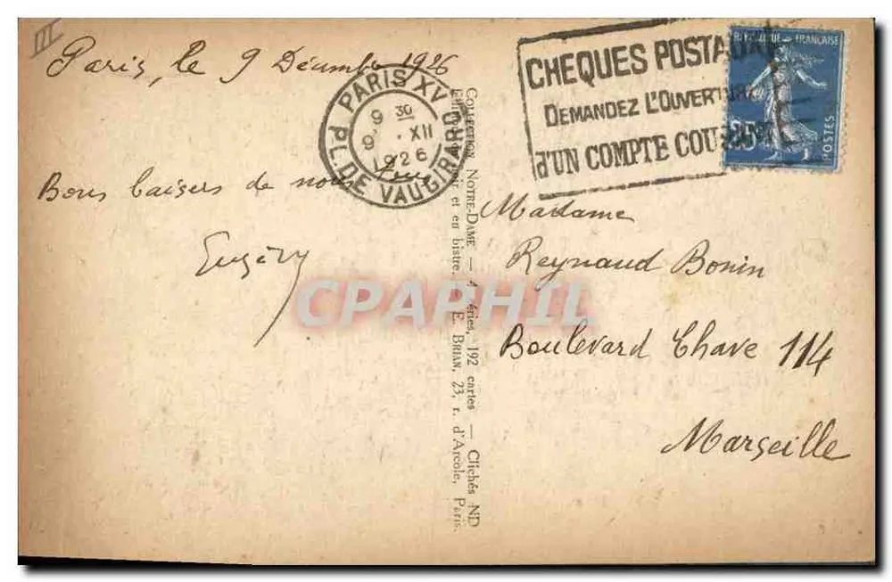 París - Notre-Dame - Chimera - ND - Reverso