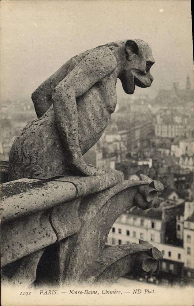 Paris — Notre-Dame, Chimäre — ND Phot. n°1192 - Vorderseite