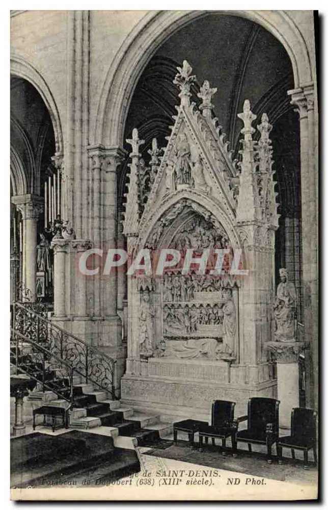 Panteão de Saint-Denis — Túmulo de Dagobert (638) — ND Fot. - Frente