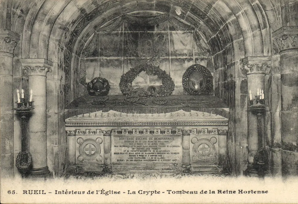 Rueil - Innenraum der Kirche - Die Krypta - Grabmal der Königin Hortense - Vorderseite