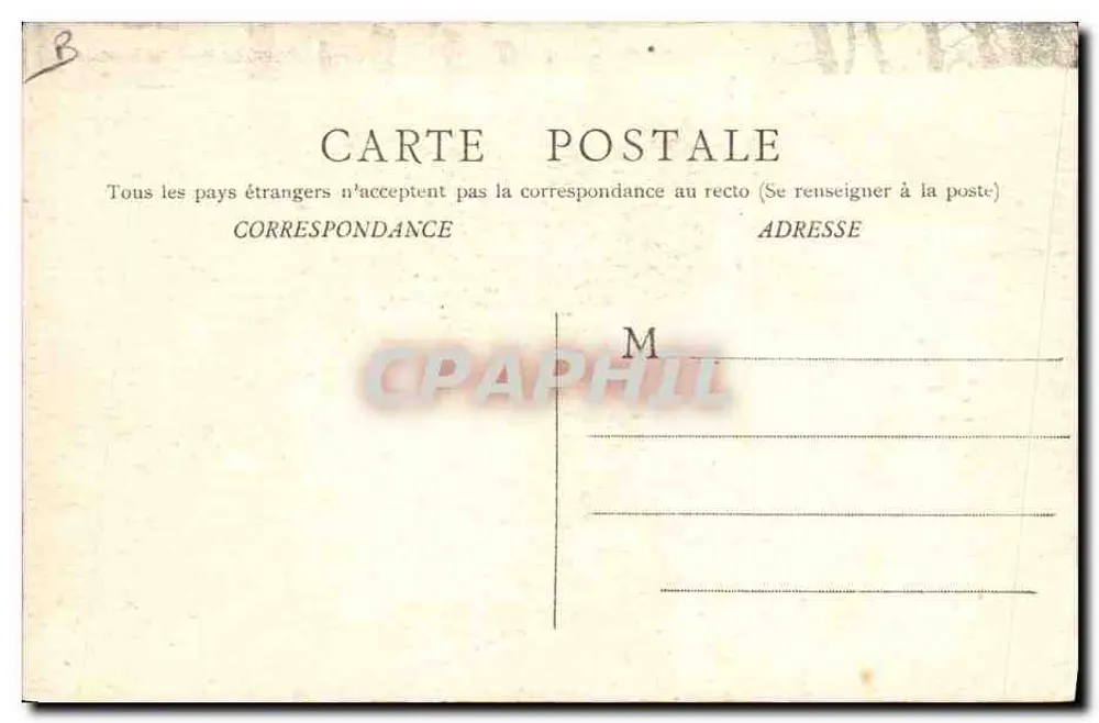 Auchun — Trauerfeier Seiner Eminenz Kardinal PERRAUD, 15. Februar 1906 — Phototypie BOURGEOIS Frères Chalon-s-Saône - Rückseite