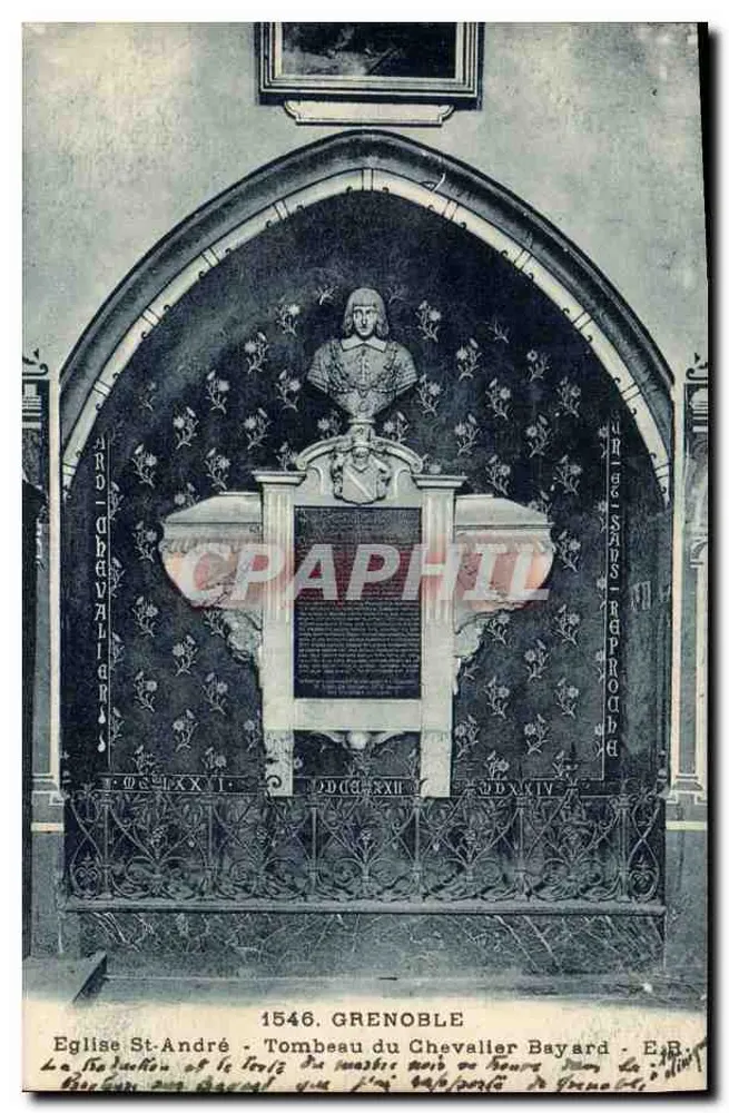 Grab des Ritters Bayard — Kirche Saint-André — Grenoble - Vorderseite
