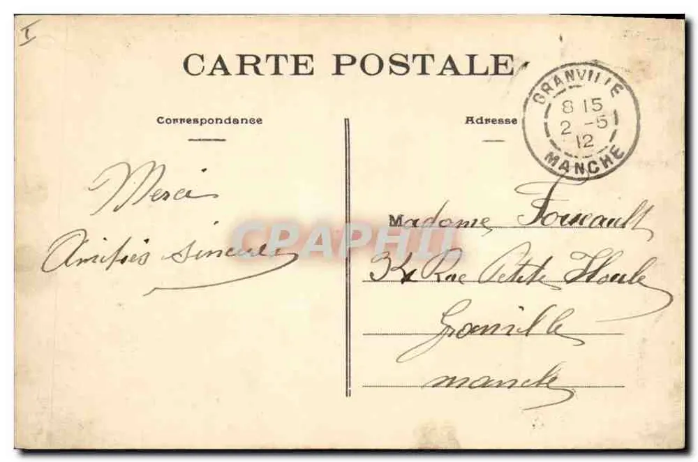 Die Emerald Coast - St-Malo (I.-et-V.) - Das Grab von Chateaubriand (François-René, Graf von) - Phototype Yvassellier, Nantes - Rückseite