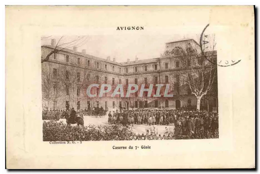 Caserne du 7e Génie — Avignon — Sammlung N. G. - 2 - Vorderseite