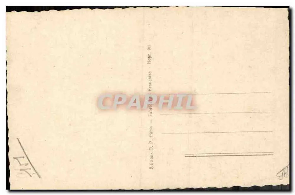 Charles Trenet — retrato sorridente — Edições O. P. Fakh, Paris - Verso
