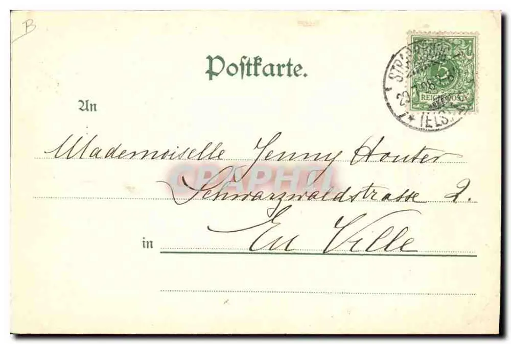 Mulher em traje tradicional — Elsässerin — Studio Maube E.P.W. Nr. 941 - Verso