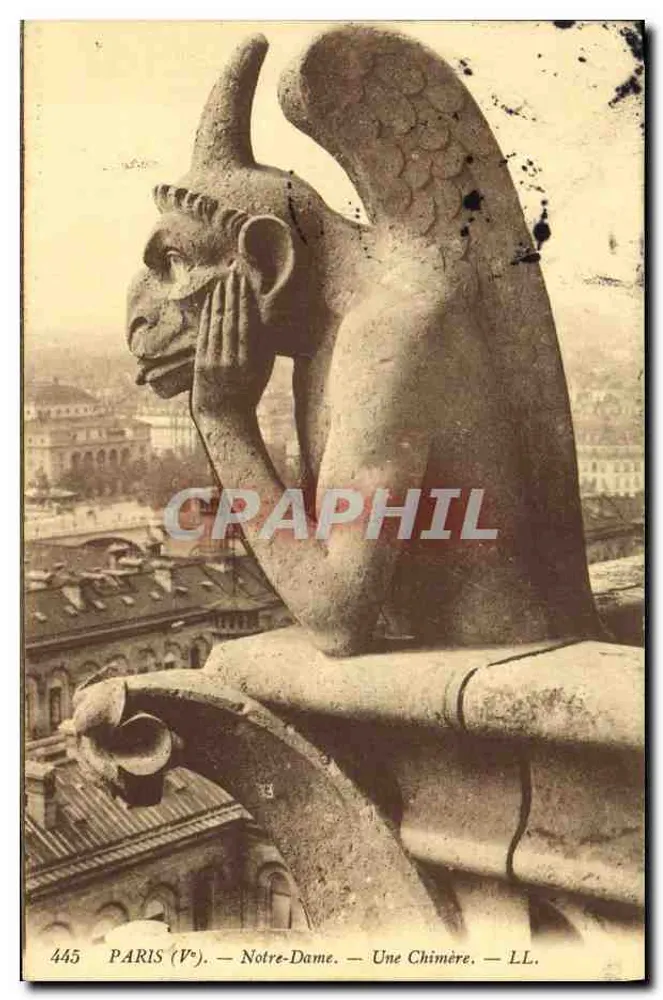 Paris (V°) — Notre-Dame — Uma Quimera — LL. — N° 445 - Frente