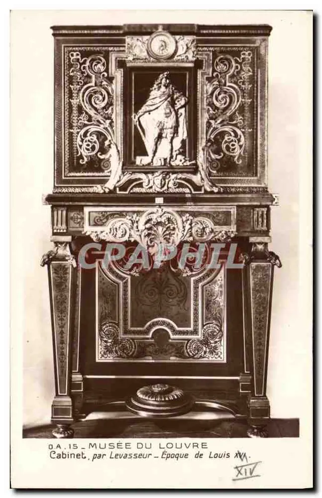 Cabinet des Louvre-Museums — Epoche Louis XIV — von Levasseur - Vorderseite