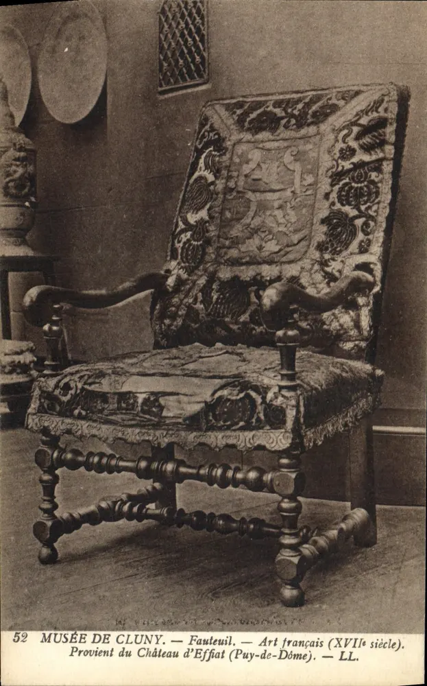 Cadeira — Arte francesa (século XVI) — Museu de Cluny - Frente