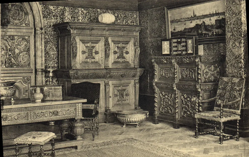 Zimmer des 17. Jahrhunderts — Ausstellung Alter Kunst — Verlag N. Leys - Vorderseite