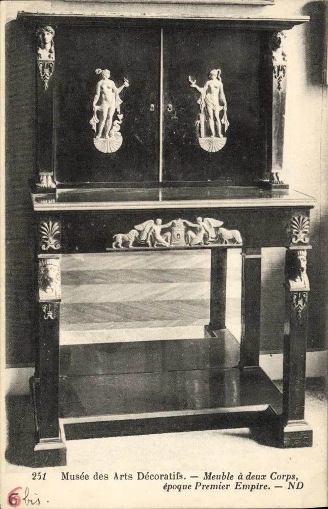 Zweiteiliger Möbel — Zeit des Premier Empire — Museum für Dekorative Künste — Nr. 251 - Vorderseite