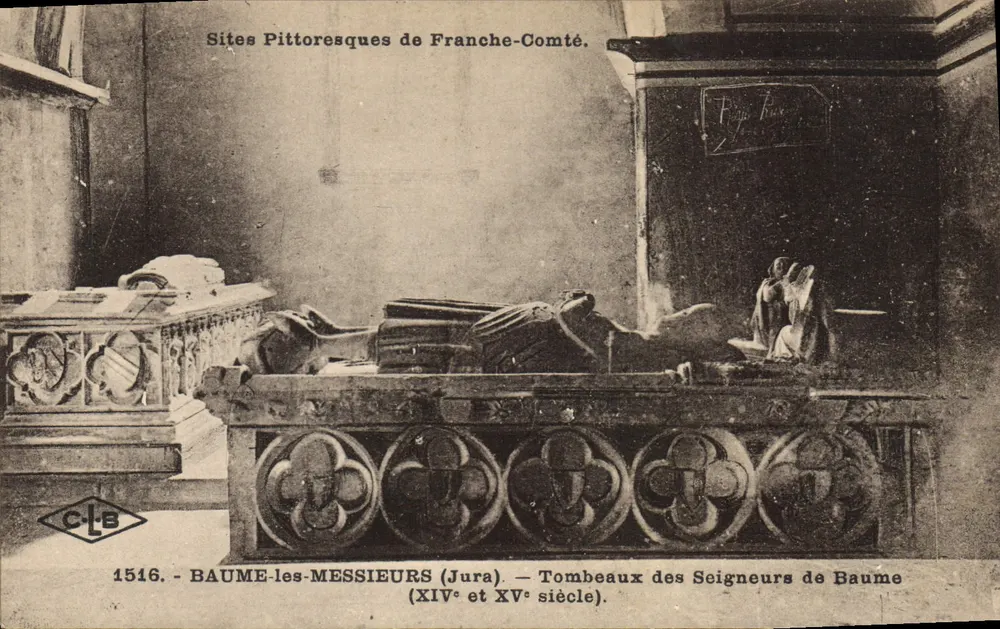 Baume-les-Messieurs — Gräber der Herren von Baume (14. und 15. Jahrhundert) — C.L.B. - Vorderseite