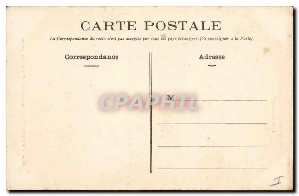 Die Trauer, von Marcel Groculliet — Künstlerische Grabstätten (Père Lachaise) — C.P. - Rückseite