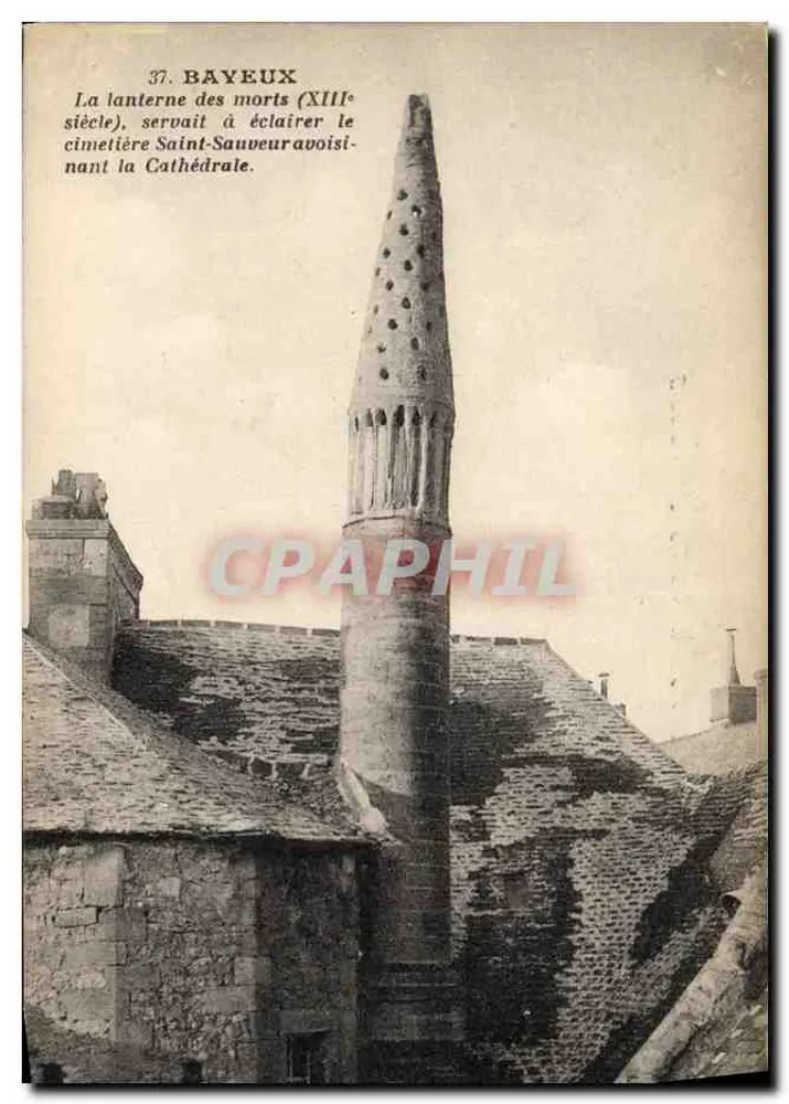 Bayeux — De lamp van de doden (13e eeuw) die dienst doet als verlichting voor het kerkhof van Saint-Sauveur bij de kathedraal — Librairie Deslandes - Voorkant