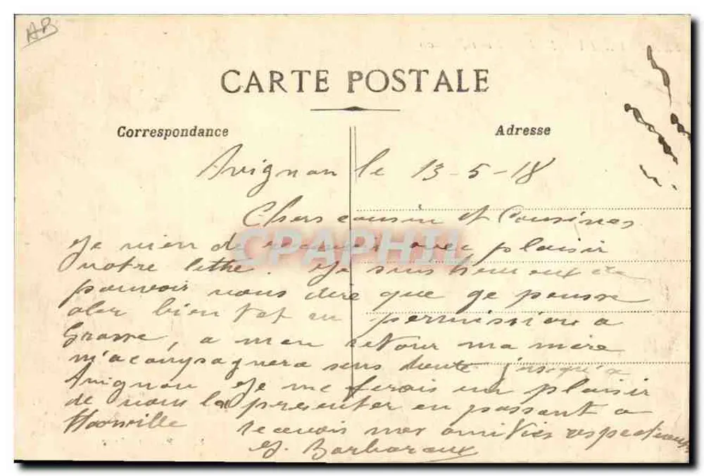 Bauarbeiten - Brücke Tarron — Verlag Prévot & Avignon - Rückseite