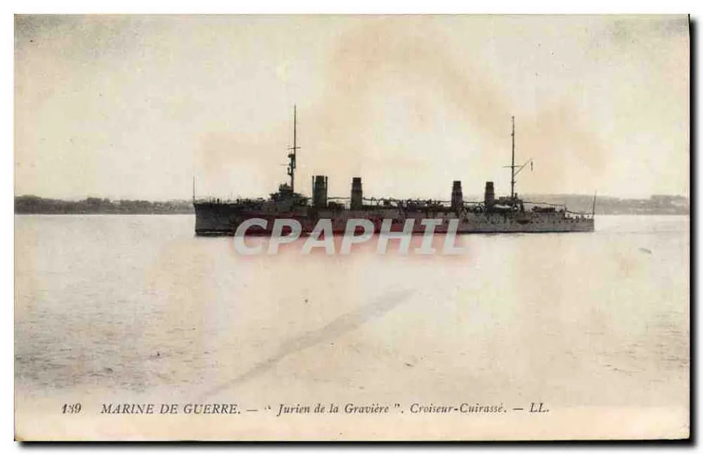Marine — « Jurien de la Gravière », Kreuzer-Panzerschiff — LL. — N° 139 - Vorderseite