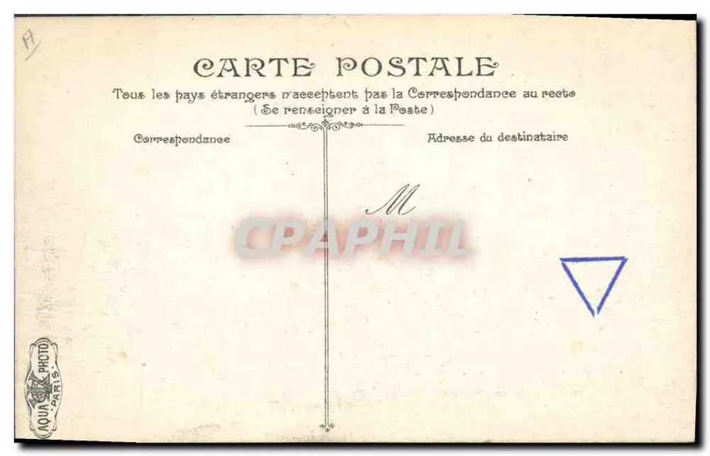 Le Jauréguiberry — Navio de guerra no mar — Editor AQUA PHOTO PARIS, n° 3155 - Verso