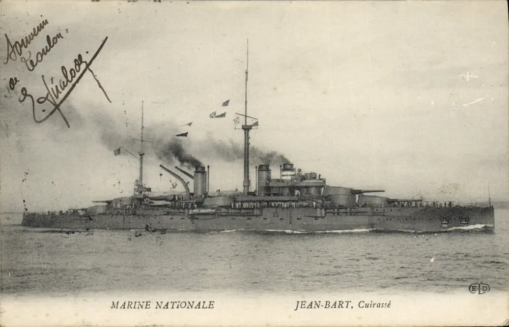 Jean-Bart, pancernik — Marine Nationale — Wydawca E.P.D. - Awers