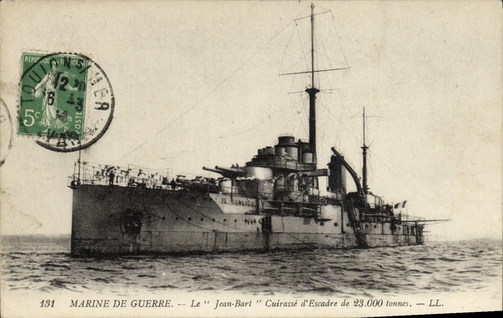 Marinha de Guerra — O "Jean-Bart" Couraçado de Escada de 23.000 toneladas — LL. — N° 131 - Frente