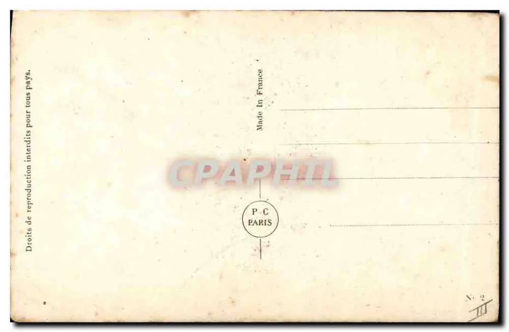 Henry Garat — Auf der Erde — Éditions Salabert - Rückseite