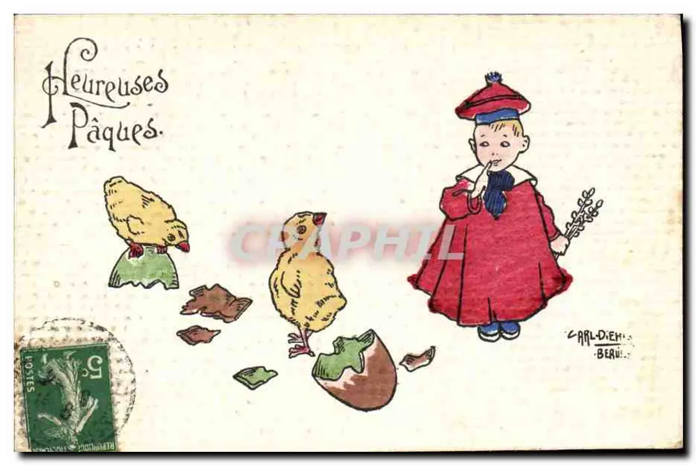 Ostern — Frohe Ostern — Carl-Diem Beru - Vorderseite