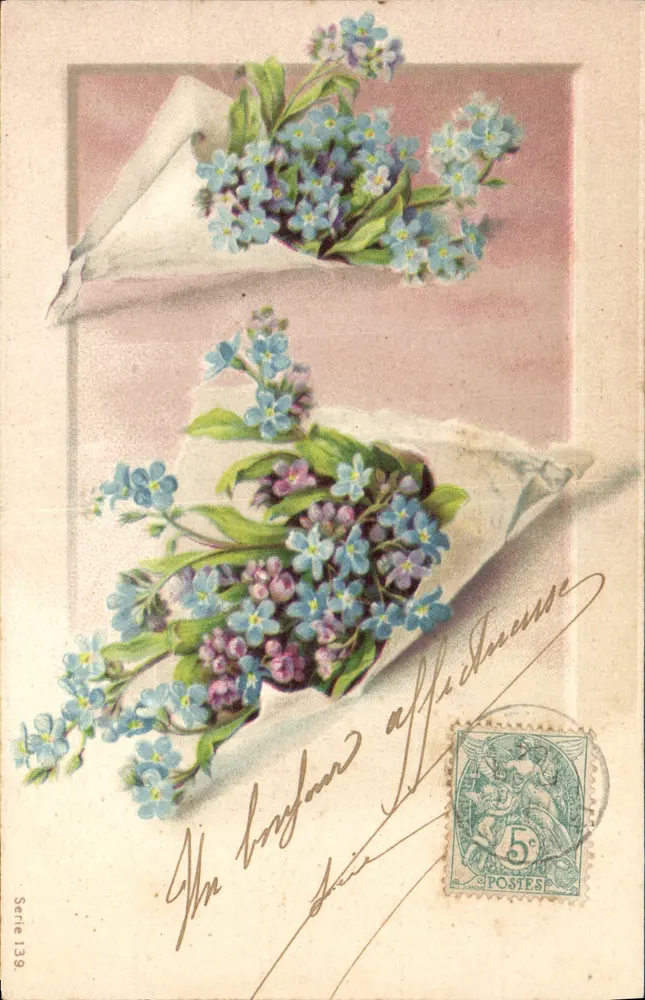 Fleurs d'oublie — Serie 139 — Onbekende uitgever - Voorkant