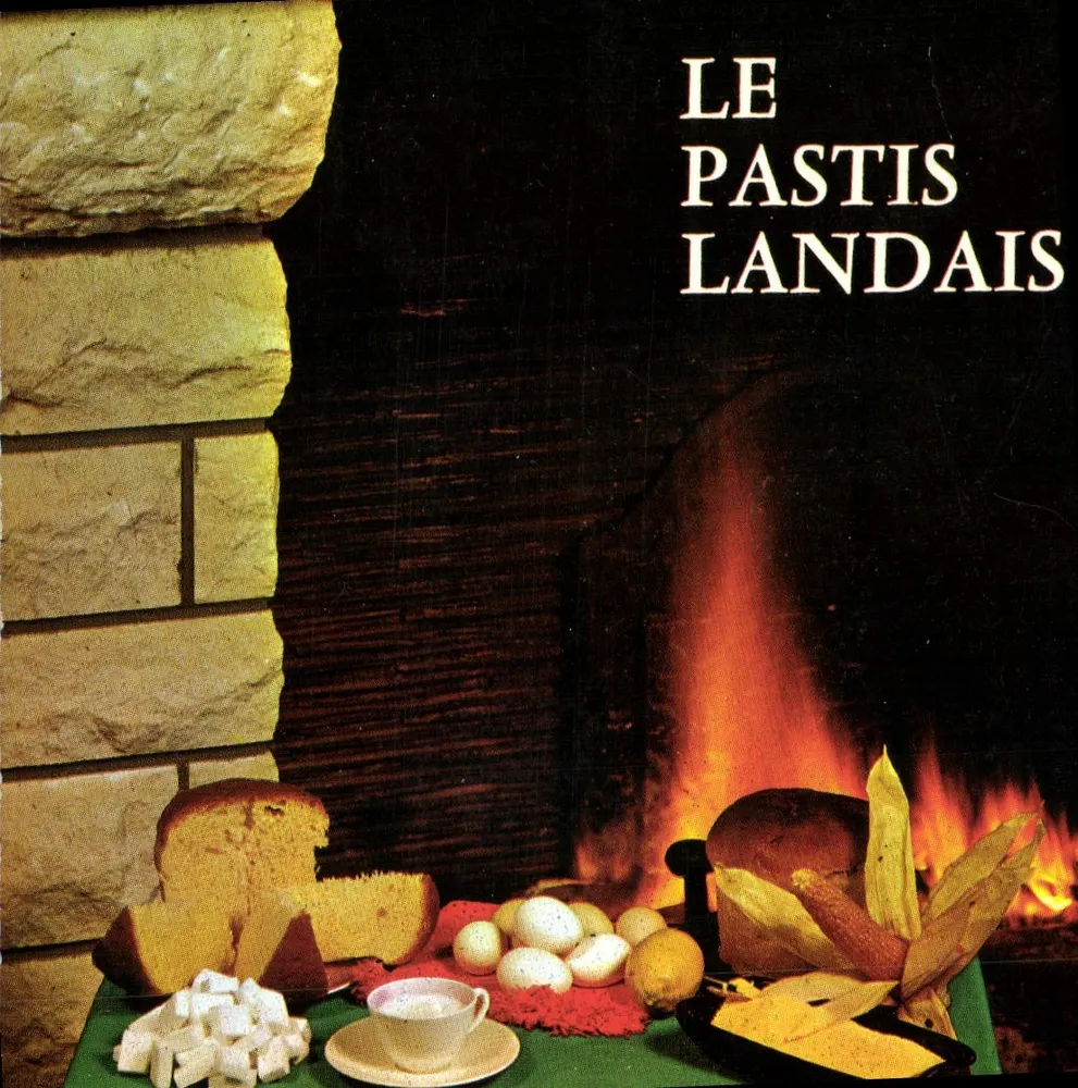 De Landaise Pastis — culinair receptje naast een haard — Uitgever: Landaise Culinair Recepten, N° 1684 - Voorkant