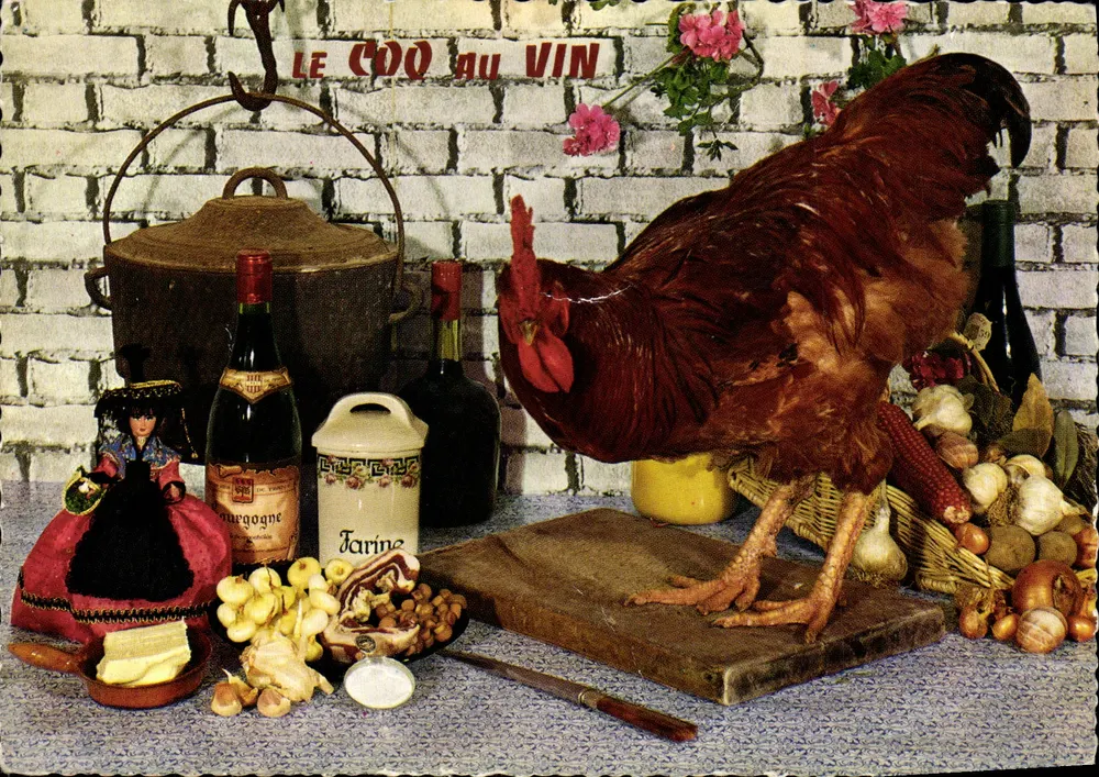 Kip met wijn — Recept N° 28 — Éditions LYNA - PARIS - Voorkant