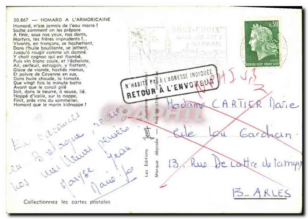 Cangrejo a la Armoricaïne — poema — Les Editions Jeant - Reverso